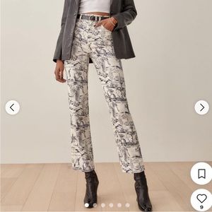 Reformation High Rise Straight Jeans